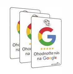 Sada tří Google NFC karet