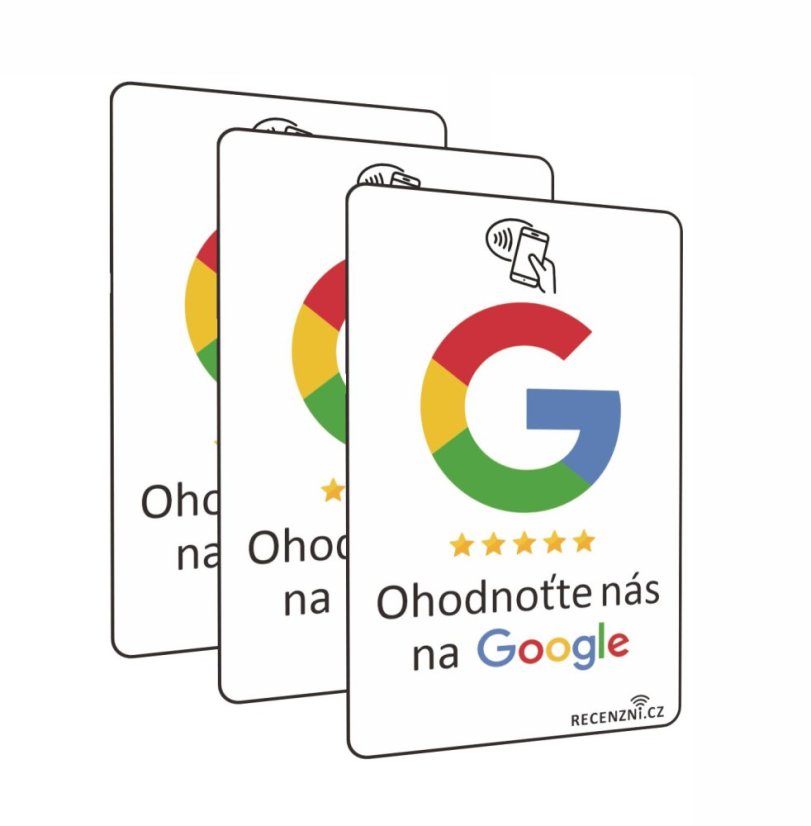 Sada tří Google NFC karet
